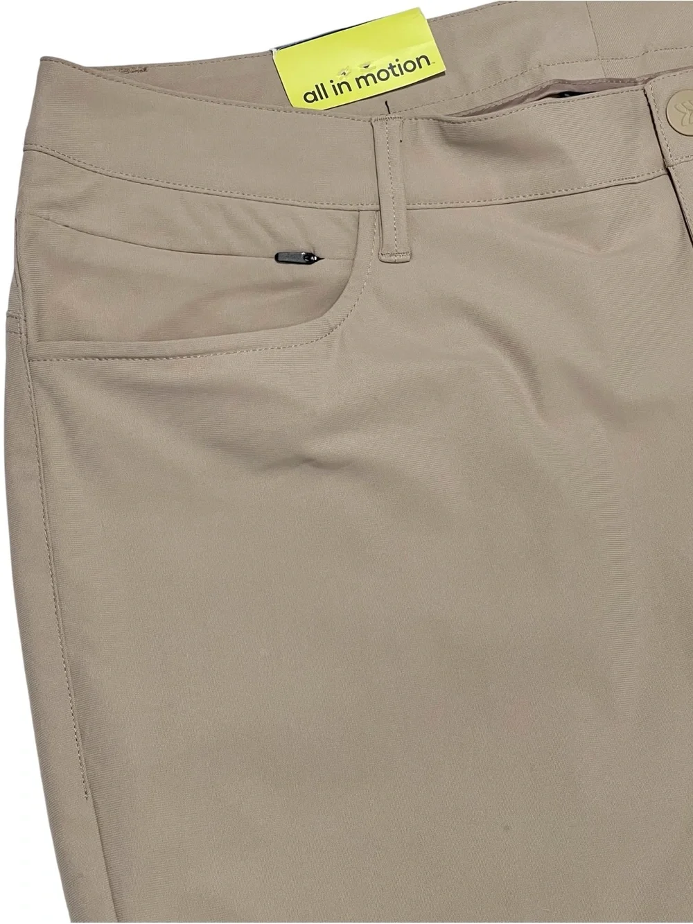 All in Motion Golf Pants 38 x 32 Tan Moisture Wicking Quick Dry Golfcore NWT